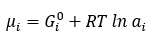 Chemical potential