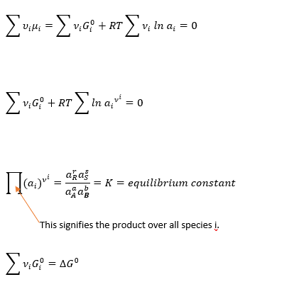 Criteria of equilibrium