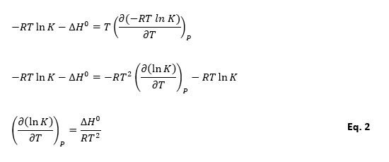 Vont Hoff equation