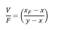 material balance for flash distillation 